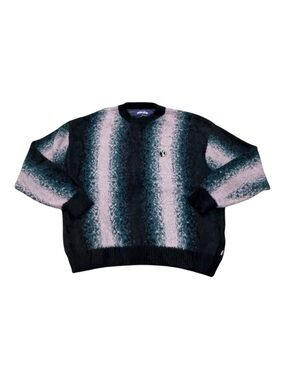 FA World Entertainment F*cking Awesome Fuzzy Knit Sweater Pink Black Medium